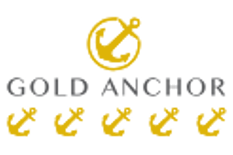 5 Gold Anchor Logo Svg
